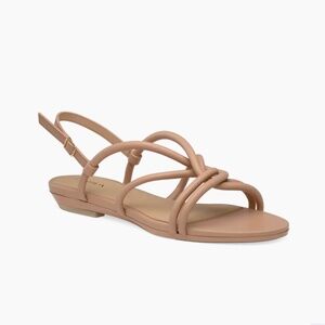 Pashion Footwear Capri sandals in Latte vegan leather, size 9